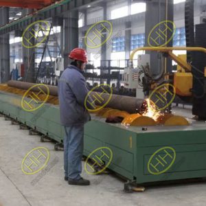 Production process of ship pipe