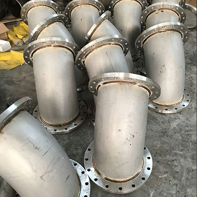 stainless flanged elbow